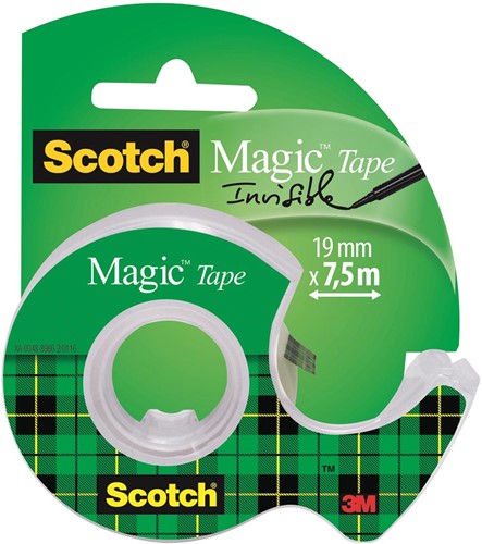 Scotch plakband Magic Tape 19mm x 7,5m met dispenser