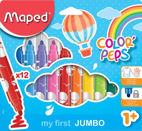Maped viltstiften set Color'Peps Maxi